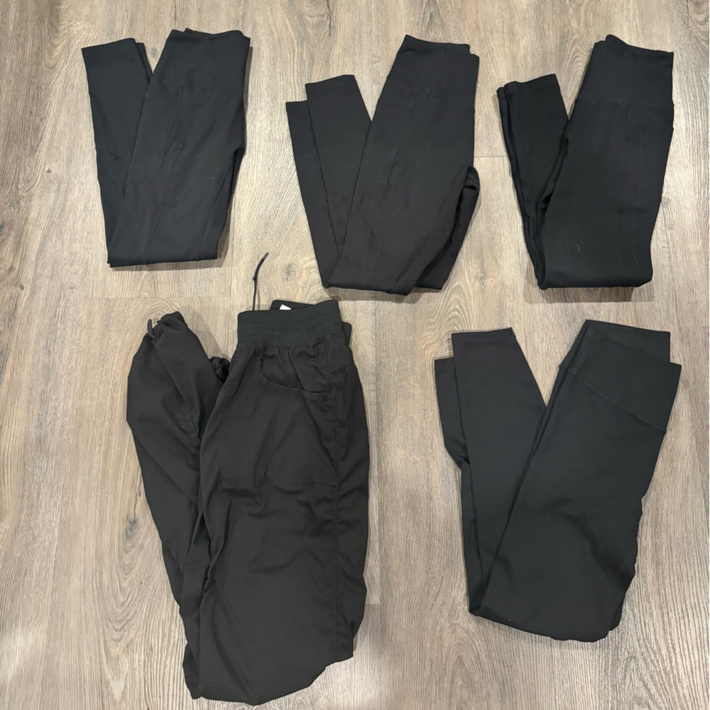 10 pairs High quality, black leggings, TYC size small one pair of windbreakers